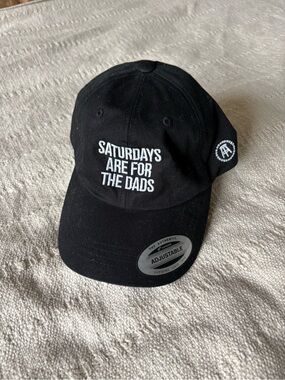 Saturdays Are For The Dads Black Adjustable Baseball Cap